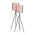 SOGA 2X 70cm Tripod Flower Pot Plant Stand with Pink Flowerpot Holder Rack Indoor Display