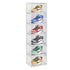 SOGA 6 Tier Transparent Portable Shoe Organiser Sneaker Footwear Folding Plastic Bin Stackable Storage Box with Magnetic Door