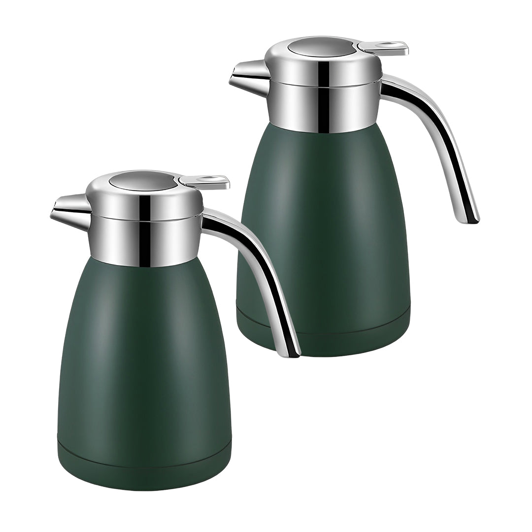 SOGA 2X 1.2L Stainless Steel Insulated Vacuum Flask Water Bottle Green