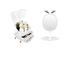 SOGA White Cosmetic Jewelry Storage Organiser with Antler LED Light Mirror Tabletop Vanity Set