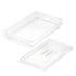 SOGA 65mm Clear Gastronorm GN Pan 1/1 Food Tray Storage Bundle of 2 with Lid