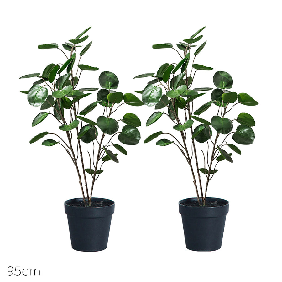 SOGA 2X 95cm Artificial Tree Indoor Nordic Style Artificial Tree Potted Simulation Tree, Home Decor