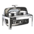 SOGA 6.5L Stainless Steel Double Soup Tureen Bowl Station Roll Top Buffet Chafing Dish Catering Chafer Food Warmer Server Server