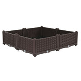 SOGA 80cm Raised Planter Box Vegetable Herb Flower Outdoor Plastic Plants Garden Bed Bed