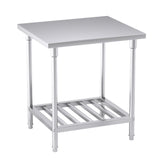 SOGA 80*70*85cm Commercial Catering Kitchen Stainless Steel Prep Work Bench Bench