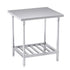 SOGA 80*70*85cm Commercial Catering Kitchen Stainless Steel Prep Work Bench Bench