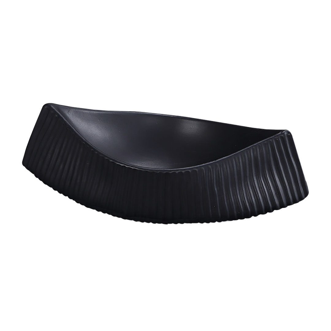 SOGA 37x12.5cm Ornament boat shaped plate ceramic food decoration Serving Tray For Kitchenware Kitchenware