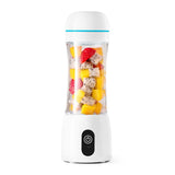 SOGA 380ml Portable Mini USB Rechargeable Handheld Fruit Mixer Juicer White