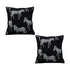 SOGA 2X 50cm Throw Pillow  Black Light Luxury Zebra Square Pillow for Home Decor