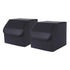 SOGA 2X Leather Car Boot Collapsible Foldable Trunk Cargo Organizer Portable Storage Box Black Small