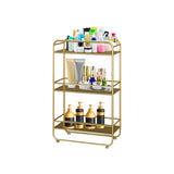 SOGA 3 Tier Rectangular Bathroom Shelf Multifunctional Storage Display Rack Organiser
