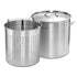 SOGA 71L 18/10 Stainless Steel Stockpot with Perforated Stock pot Basket Pasta Strainer