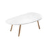 SOGA 80x40cm White Living Room Nordic  Coffee Table Simple Modern Home Style