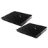 SOGA 2X 4 Bills 8 Coins Cash Tray With Lockable Lid Heavy Duty Spare Cash Tray Black