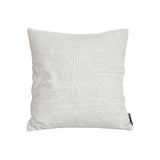 SOGA 50cm Throw Pillow Off White Lumbar Embroidered Decorative Cover Stitch for Home Decor