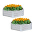 SOGA 2X 60cm Hexagon Shape Galvanised Raised Garden Bed Vegetable Herb Flower Outdoor Planter Box