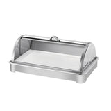 SOGA 59x38.5cm Silver Color Ceramic Serving Bowl Chafing Dish for Kitchen Essential Essential Essential