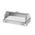 SOGA 59x38.5cm Silver Color Ceramic Serving Bowl Chafing Dish for Kitchen Essential Essential Essential