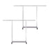 SOGA 2X 200cm Stainless Steel Floor-Standing Clothes Rack - Durable and Space-Saving Laundry Organizer Organizer
