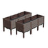 SOGA 2X 120cm Raised Planter Box Vegetable Herb Flower Outdoor Plastic Plants Garden Bed with Legs Deepen Deepen
