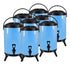 SOGA 8X 18L Stainless Steel Insulated Milk Tea Barrel Hot and Cold Beverage Dispenser Container with Faucet Blue