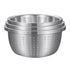 SOGA Stainless Steel Nesting Basin Colander Perforated Kitchen Sink Washing Bowl Metal Basket Strainer Set of 3 3