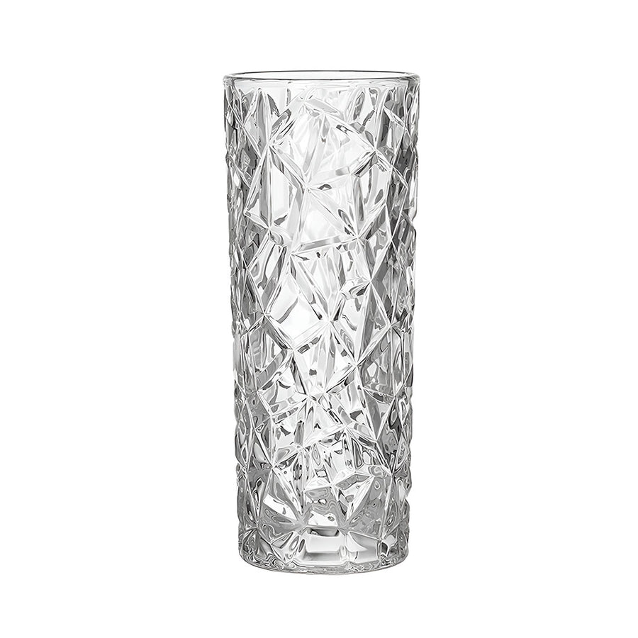 SOGA 14cmx30cm Heavy Duty Glass Vase Crystal Clear Design for Home Décor