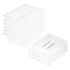 SOGA 100mm Clear Gastronorm GN Pan 1/2 Food Tray Storage Bundle of 6 with Lid