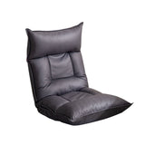 SOGA Grey Lounge Recliner Lazy Sofa Bed Tatami Cushion Collapsible Backrest Seat Home Office Decor
