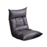 SOGA Grey Lounge Recliner Lazy Sofa Bed Tatami Cushion Collapsible Backrest Seat Home Office Decor