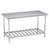 SOGA 150*70*85cm Commercial Catering Kitchen Stainless Steel Prep Work Bench Bench