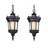 Vintage Lamp 2X 54.5cm Elegant Aluminum & Glass Lantern Chandelier Classic Hanging Light Fixture Antique Style