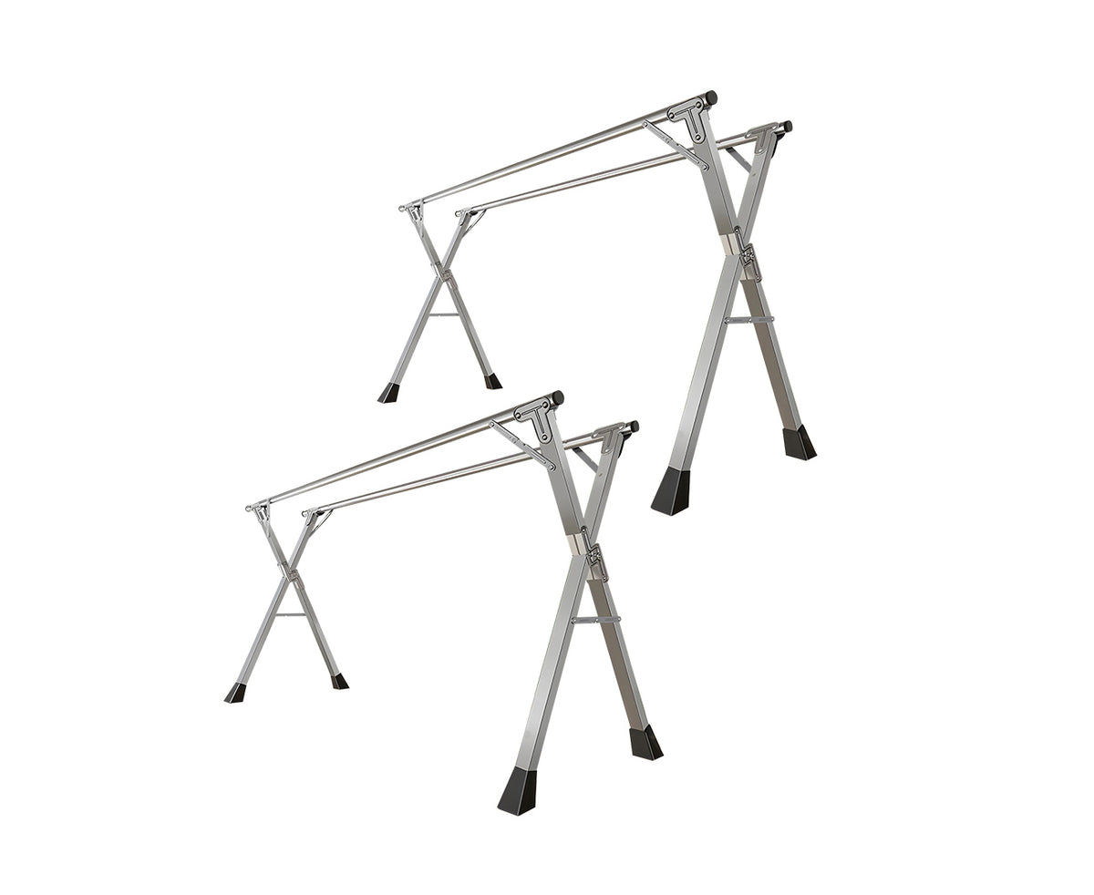 SOGA 2X  2m Portable Standing Clothes Drying Rack Foldable Space-Saving Laundry Holder Indoor Outdoor