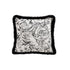 SOGA 45cm Pillow French Cover Style Floral Jacquard Woven Decorative Fringe Throw Pillow