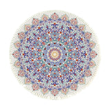 SOGA 120cm Mandala Round Area Thick Anti-slip Doormat, Home Decor Decor