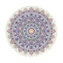 SOGA 120cm Mandala Round Area Thick Anti-slip Doormat, Home Decor Decor