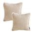 SOGA 2X 45cm Milk Coffee Home Aesthetic Chenille Texture Tassel Square Throw pillow