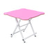 SOGA Pink Minimalist Cat Ear Folding Table Indoor Outdoor Portable Stall Desk Home Decor
