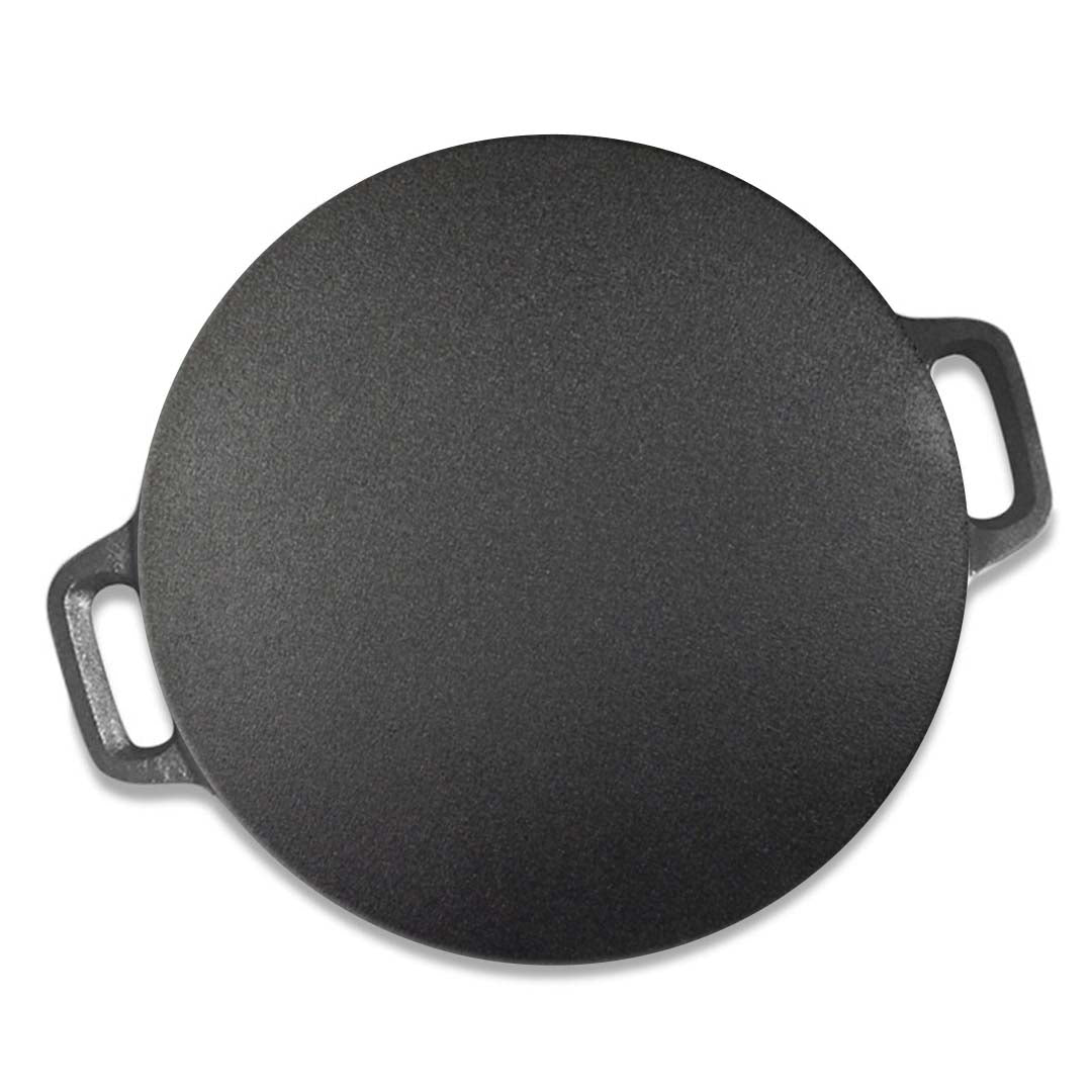 SOGA 40X33cm Cast Iron Induction Crepes Pan Baking Cookie Pancake Pizza Bakeware
