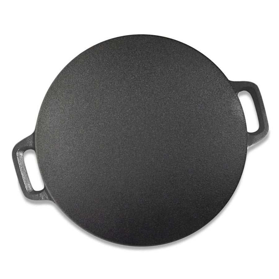 SOGA 40X33cm Cast Iron Induction Crepes Pan Baking Cookie Pancake Pizza Bakeware