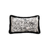 SOGA 35cm Elegant Decorative Luxury Victorian Rose French Embroidery Throw Pillow