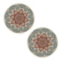SOGA 2X 90cm Mandala Round Rug Boho Design Hippie Area Rug Anti-slip Doormat, Home Decor