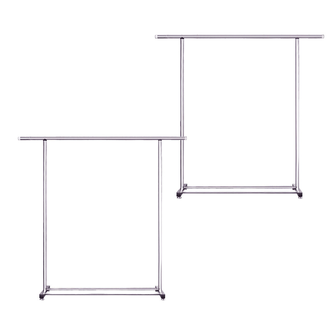 SOGA 2X 180cm Stainless Steel Floor-Standing Clothes Rack - Durable and Space-Saving Laundry Organizer