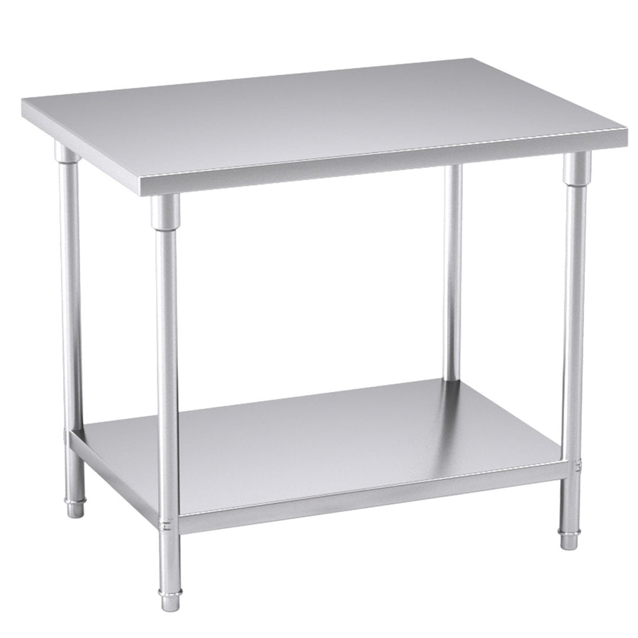 SOGA 100*70*85cm Commercial Catering Kitchen Stainless Steel Prep Work Bench