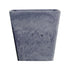 SOGA 27cm Weathered Grey Square Resin Plant Flower Pot in Cement Pattern Planter Cachepot for Indoor Home Office Office
