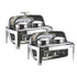 SOGA 2X 6.5L Stainless Steel Double Soup Tureen Bowl Station Roll Top Buffet Chafing Dish Catering Chafer Food Warmer Server Server