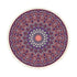 SOGA 90cm Purple Mandala Round Carpet for Living Room Bedroom Anti-slip Doormat, Home Decor