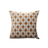 SOGA 45cm Brown Checkered Chain Jacquard Square Pillow Decorative Cushion for Living Room