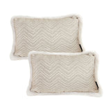 SOGA 2X 30cm Wabi-sabi Cushion Herringbone Lumbar Throw  Pillow