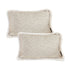 SOGA 2X 30cm Wabi-sabi Cushion Herringbone Lumbar Throw  Pillow